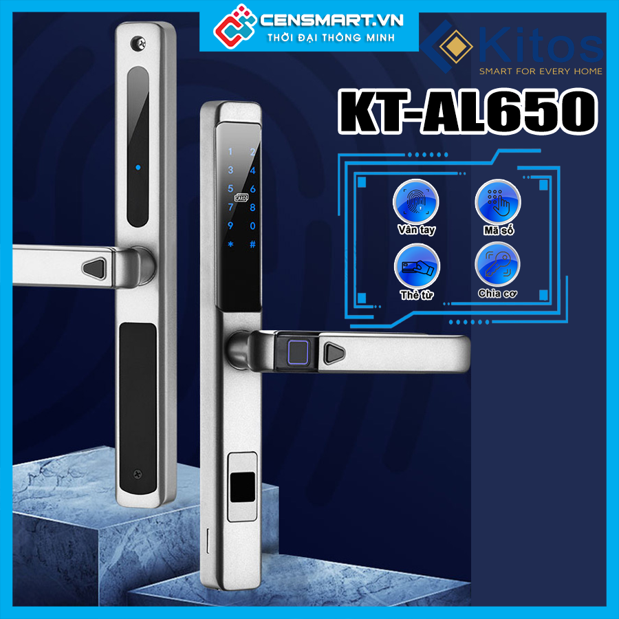 Khóa vân tay cửa nhôm Kitos KT-AL650